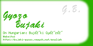 gyozo bujaki business card
